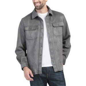 BUFFALO DAVID BITTON Jonnas Stretch Faux Suede Shirt Jacket